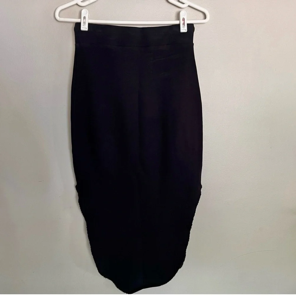 Frank & Eileen  Donegal Unforgettable Skirt Triple Fleece Size Small Black - Picture 6 of 9